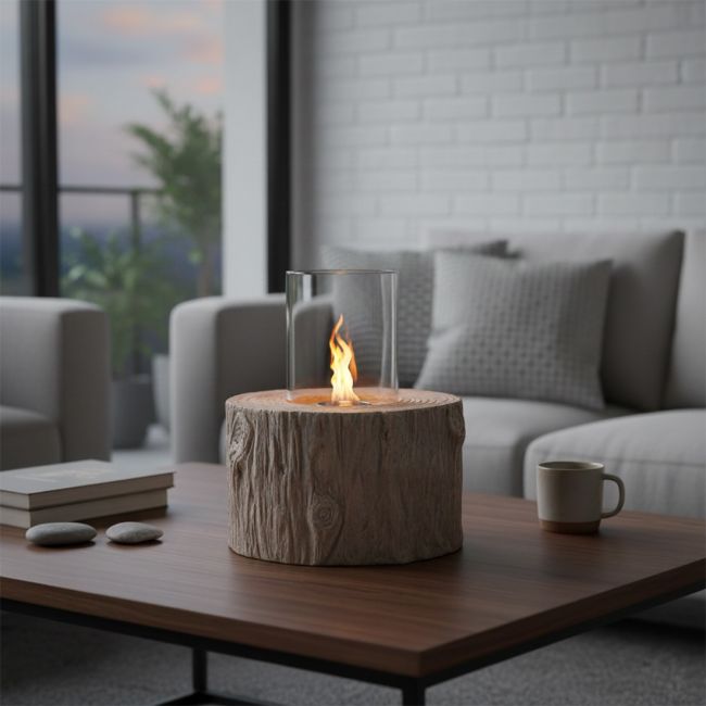 Fogata de Etanol en Cemento