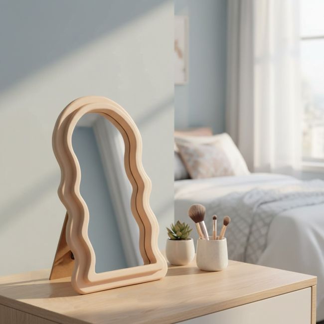 Espejo Decorativo de MDF y Vidrio