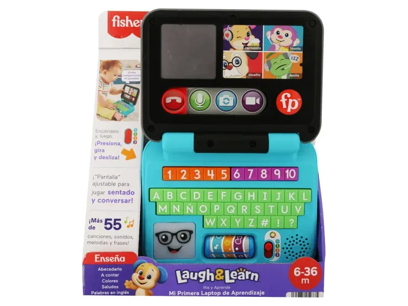 Juguete Fisher‑Price Ríe y Aprende Mi Primer Laptop de Plástico