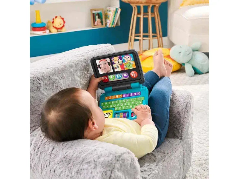 Juguete Fisher‑Price Ríe y Aprende Mi Primer Laptop de Plástico