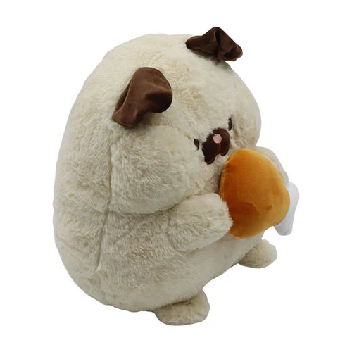 Peluche de Perro con Muslo de Pollo