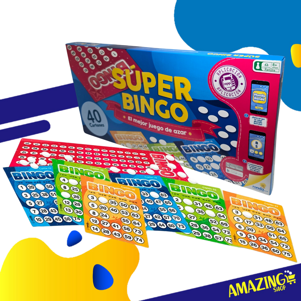 Juego de Mesa Súper Bingo – 40 Cartones