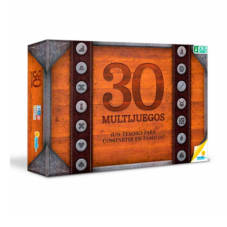Juego mesa ronda multijuegos 30 en 1