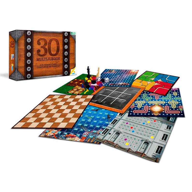 Juego mesa ronda multijuegos 30 en 1