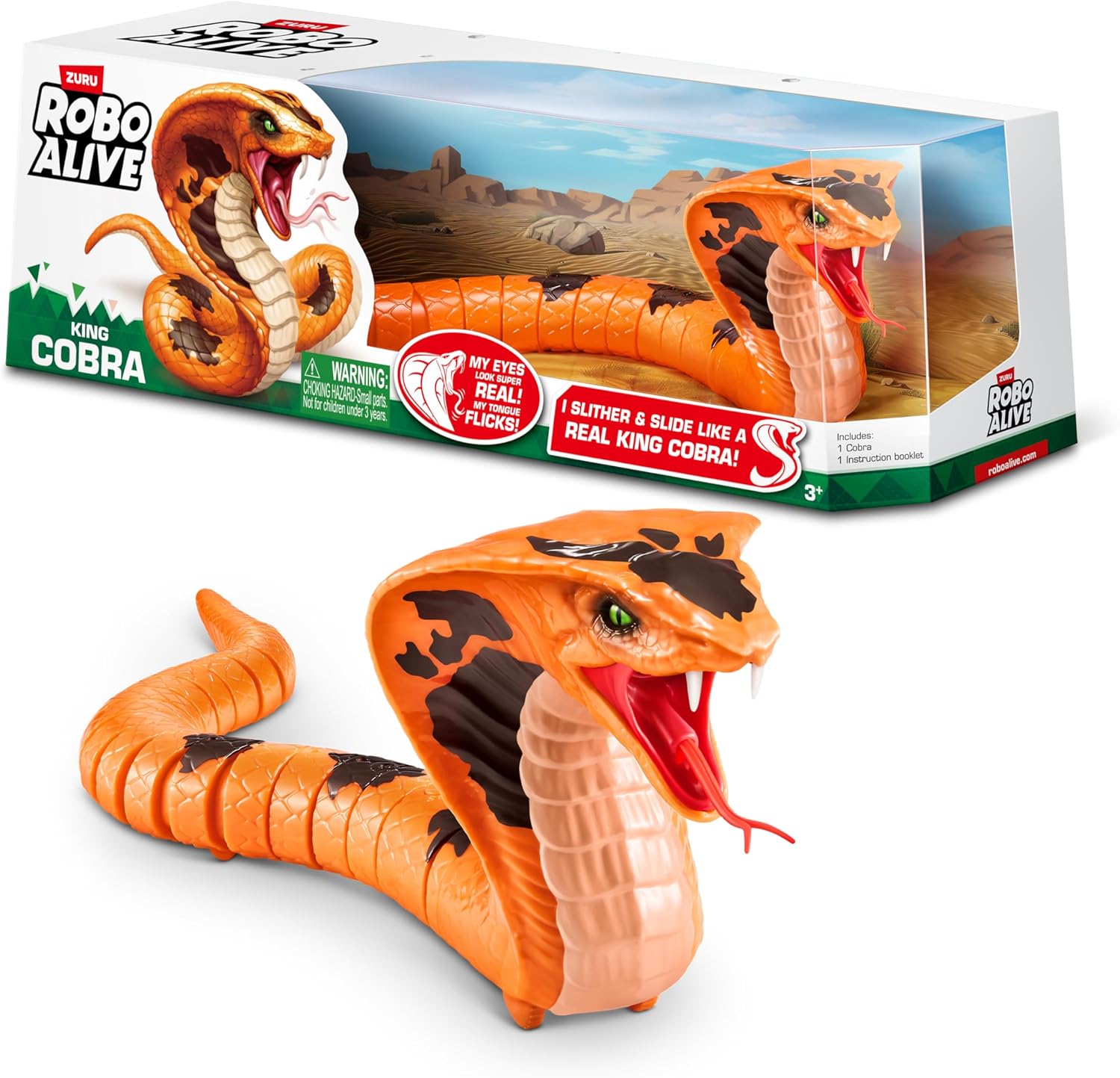Robo Alive Serpiente King Cobra