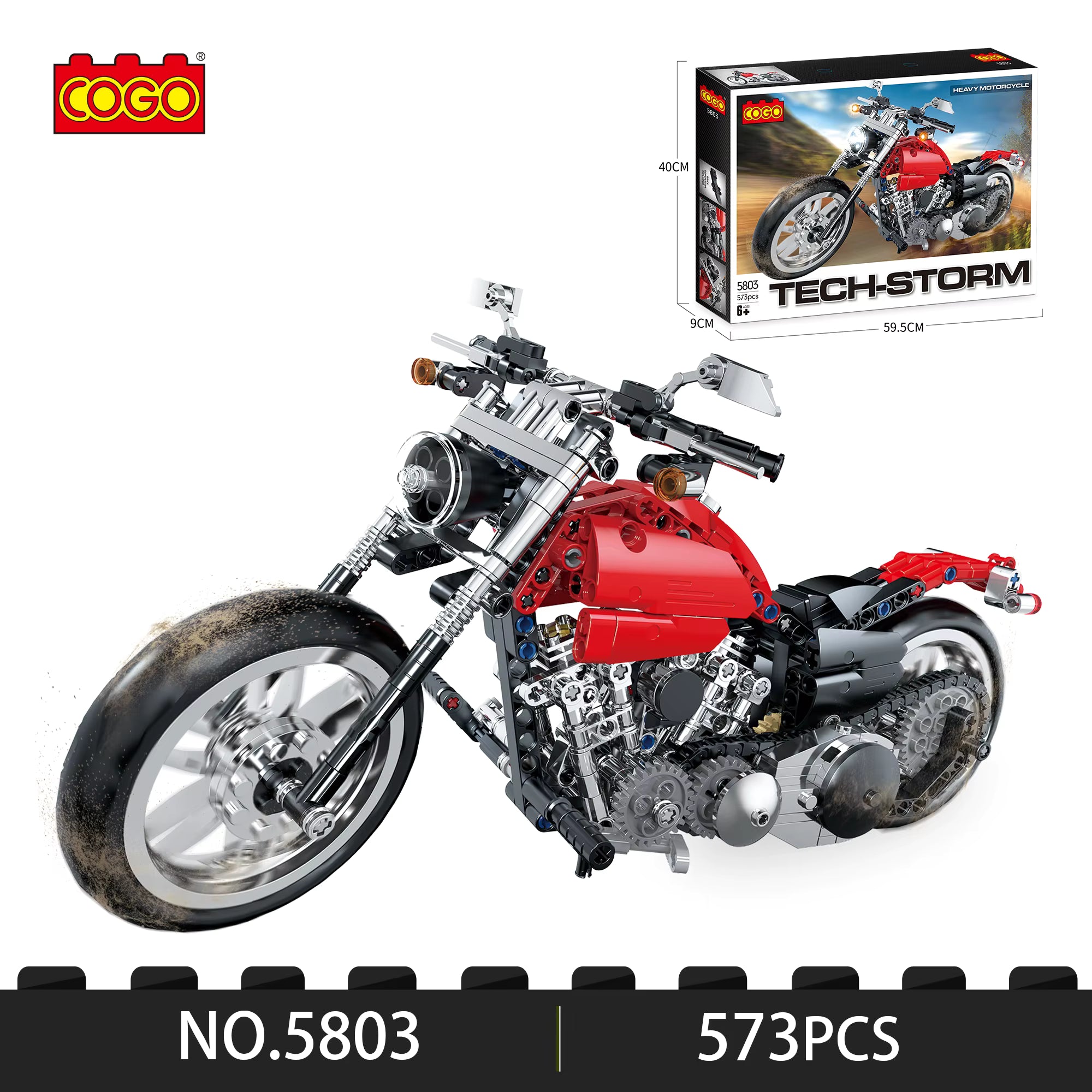 COGO Motorcycle Building Block Set