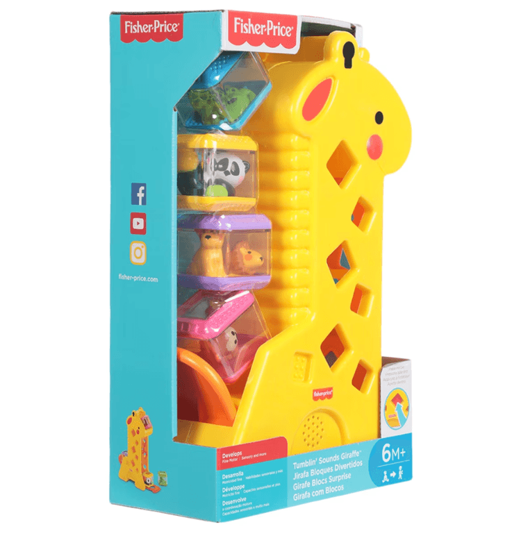 Jirafa con bloques divertidos