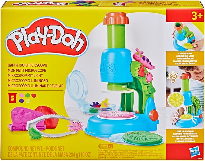 Juego Play-Doh Microscopio Lumínico