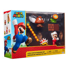 Set de diorama del Castillo de Lava de Super Mario