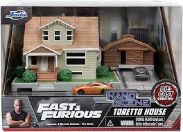 Casa de Toretto con 2 Mini Carros de Rápidos y Furiosos
