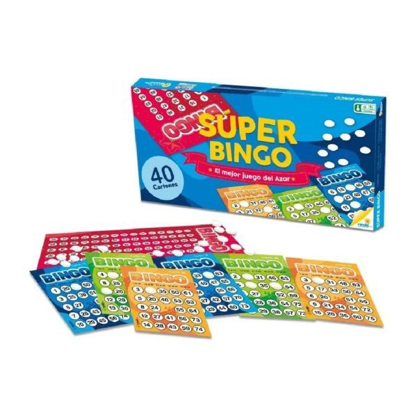 Juego de Mesa Súper Bingo – 40 Cartones